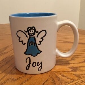 “Joy” Embossed Ceramic Christmas Mug